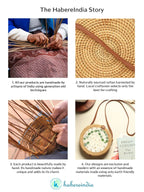 Lightweight Handmade Rattan Crossbody Bag for Vacation, Picnic and Everyday Wear