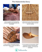 Handmade Rattan Hanging Light for Hall and Corridor