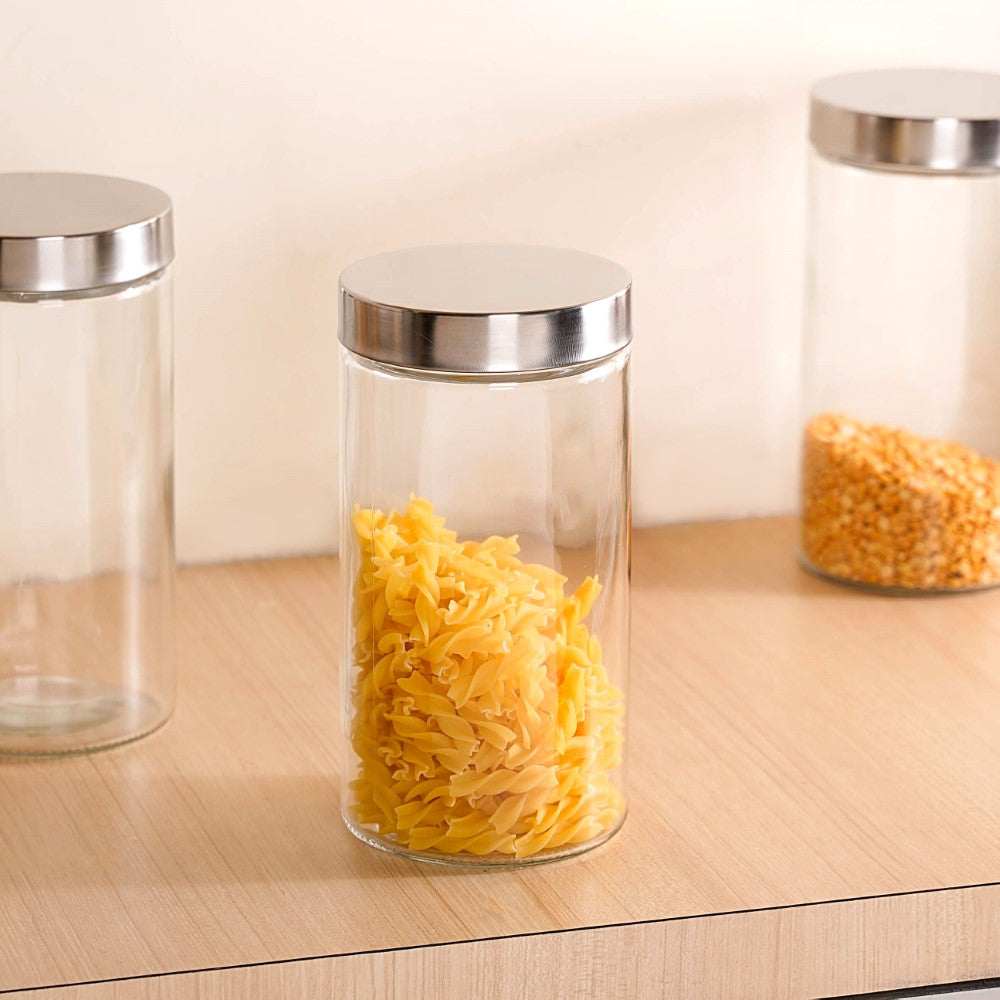 Tall Kitchen Storage Jars Set Of 4 1500ml Nestasia