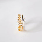 All Hearts Studded Gold Ring
