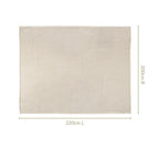 All Season Waffle Sofa Throw Blanket Beige White 220x200cm Nestasia