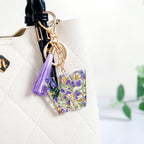 Wonderous Wildflower W Alphabet Keyring Nestasia
