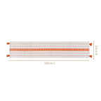 Amber Weave Cotton Runner With Tassels 180x33cm Nestasia