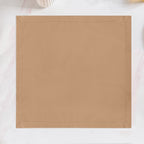 Midori Premium Cotton Hemstitched Dinner Napkins Set Of 6 In Brown Nestasia