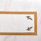 Midori Rustic Charm Cotton Table Runner In Brown 180x36cm Nestasia
