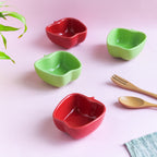 Apple Shaped Bowl Set of 2 Nestasia