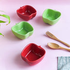 Apple Shaped Bowl Set of 2 Nestasia