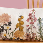 Hand Embroidered Botanica Cotton Cushion Cover 50x30cm Nestasia