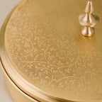 Embossed Pure Brass Airtight Masala Box Set With Gift Box Nestasia