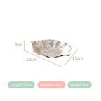 Silver Colocasia Leaf Metal Tray Set Of 2 Nestasia