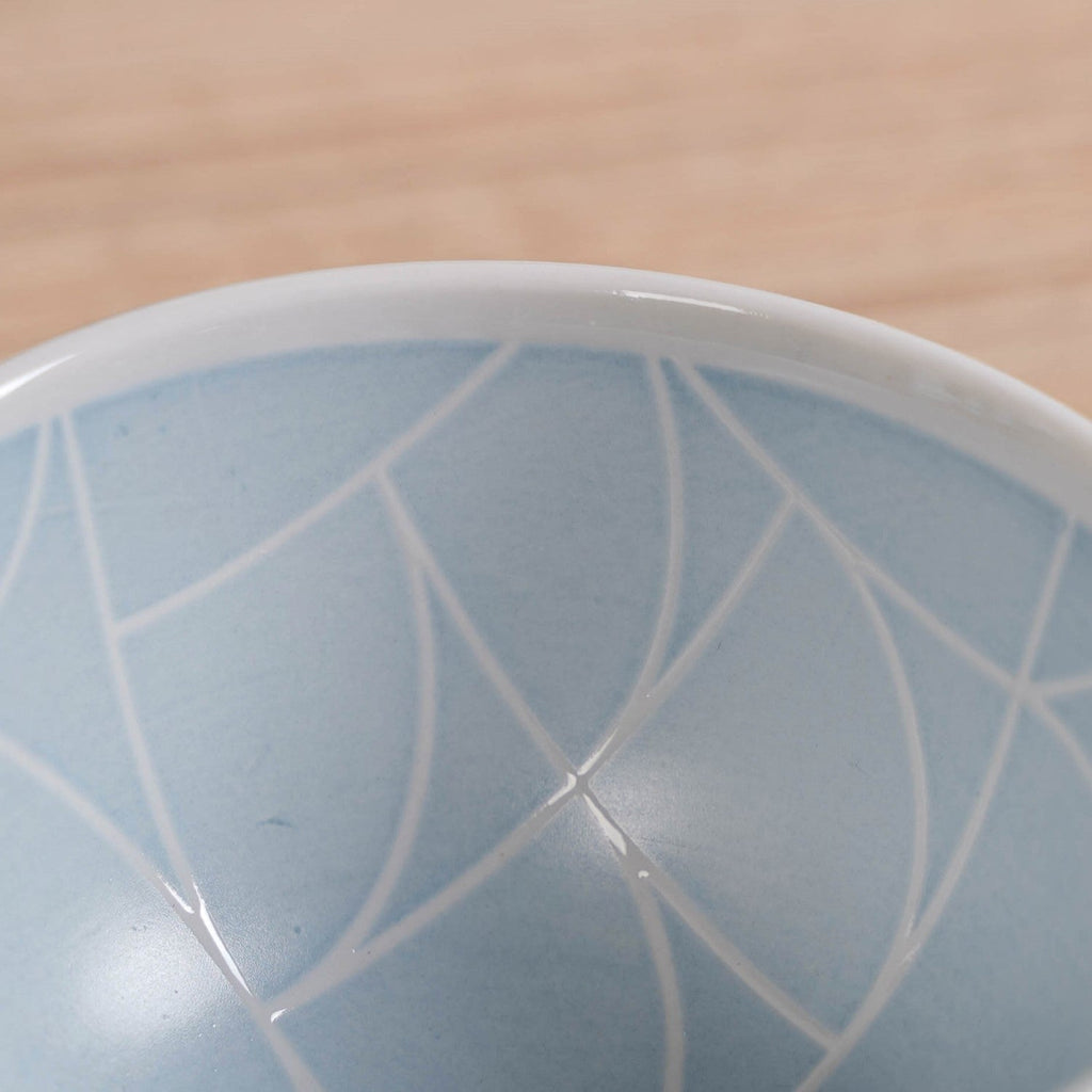 Monvia Art Deco Printed Snack Bowl Set Of 4 Blue 325ml Nestasia