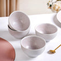 Monvia Modern Art Deco Light Mauve Small Bowl Set Of 4 325ml Nestasia