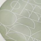 Monvia Geometric Pattern Dinner Plate Set Of 4 Mint 10 Inch Nestasia