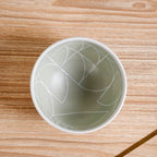 Monvia Geometric Pattern Ceramic Bowl Set Of 4 Mint 325ml Nestasia