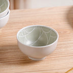 Monvia Geometric Pattern Ceramic Bowl Set Of 4 Mint 325ml Nestasia
