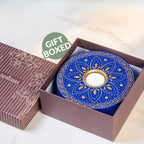 Azure Mandala Tealight Candle Holder Set Of 2 Nestasia