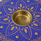 Azure Mandala Tealight Candle Holder Set Of 2 Nestasia