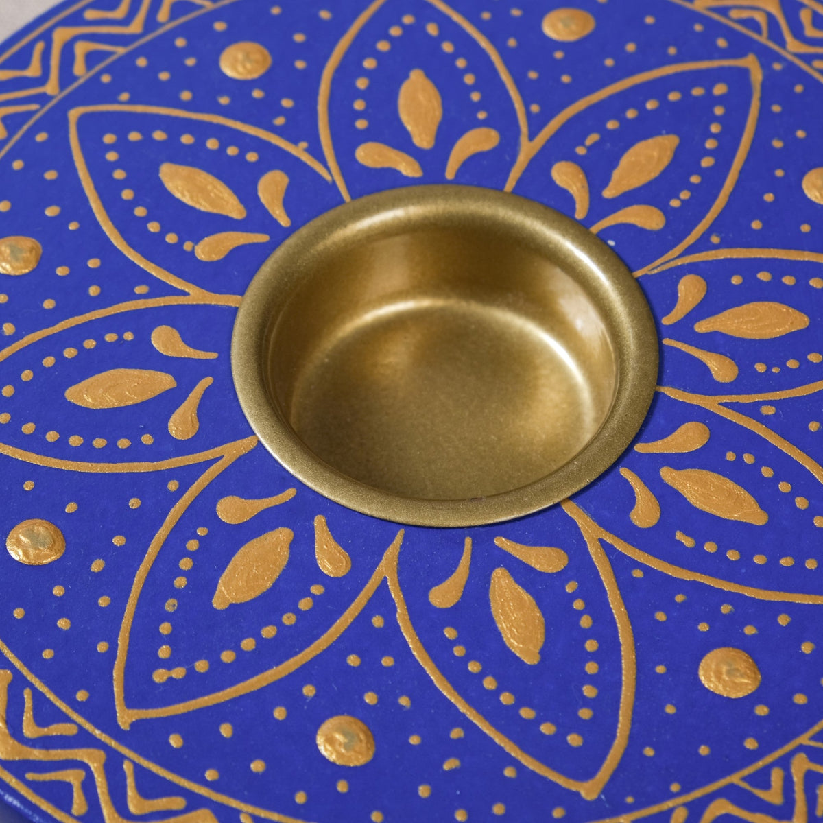 Azure Mandala Tealight Candle Holder Set Of 2 Nestasia