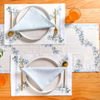 Azzurro Classic Table Place Mat, Runner and Napkin Set Nestasia
