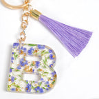Blooming Beauty Pressed Flower B Keyring Nestasia