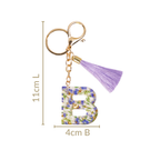 Blooming Beauty Pressed Flower B Keyring Nestasia