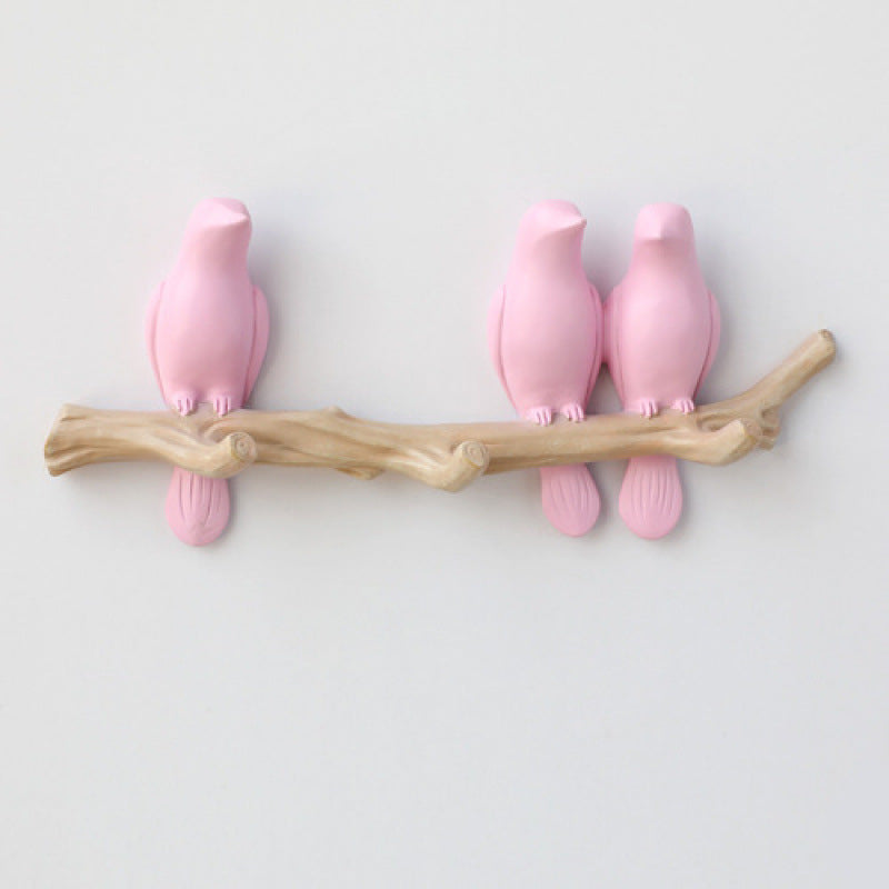 Bird Decoration Hook Entrance Wall No-trace Key Hook No-drill Wall Decor Wall-mounted Coat Hook
