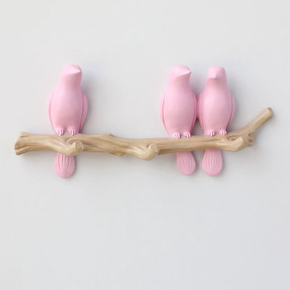 Bird Decoration Hook Entrance Wall No-trace Key Hook No-drill Wall Decor Wall-mounted Coat Hook