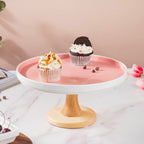 Cake Stand Pink 9.5 Inch Nestasia