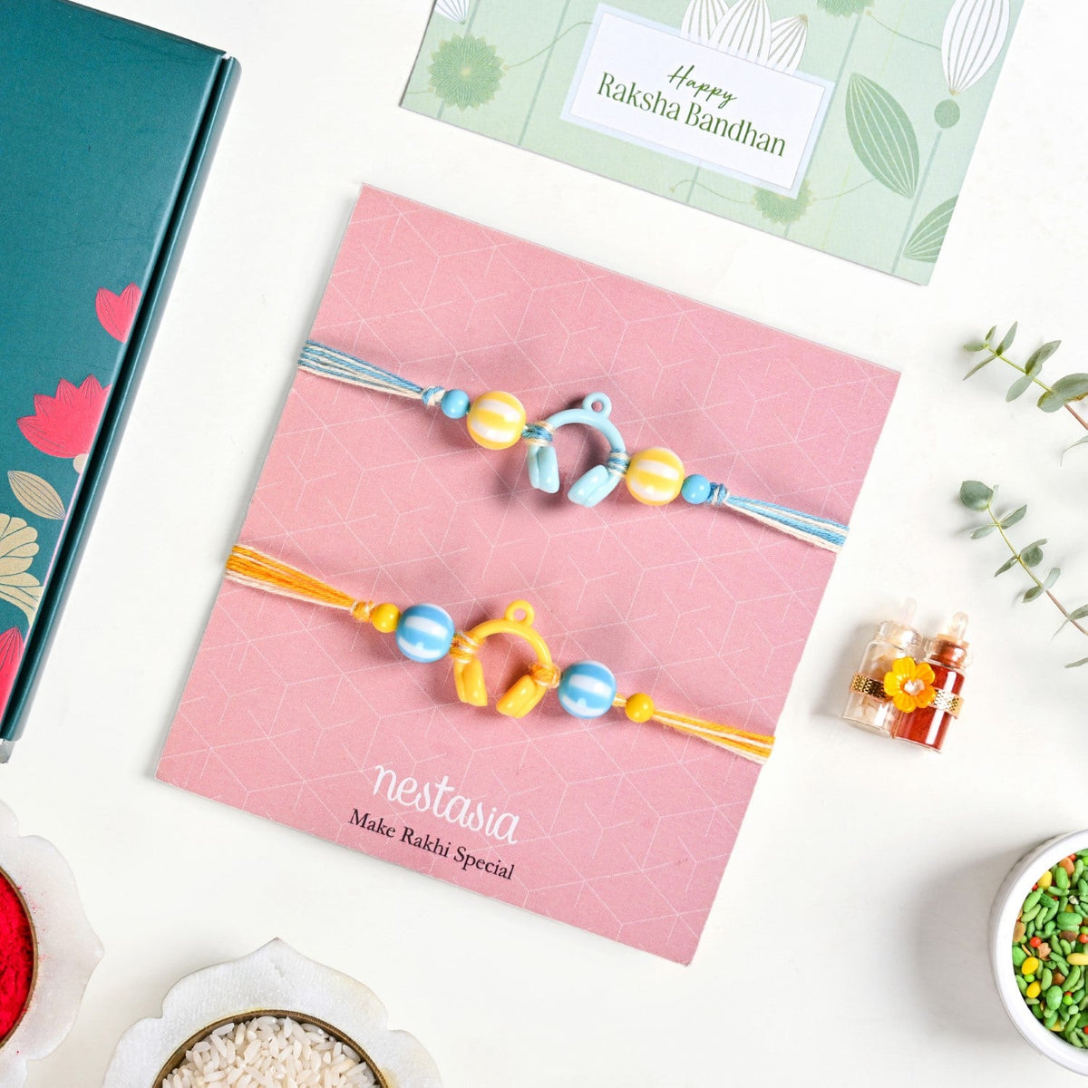 Funky Beats Rakhi Gift Set Nestasia