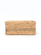 Eco-Friendly Seagrass Lid Box for Scarves, Belts & Wardrobe Essentials
