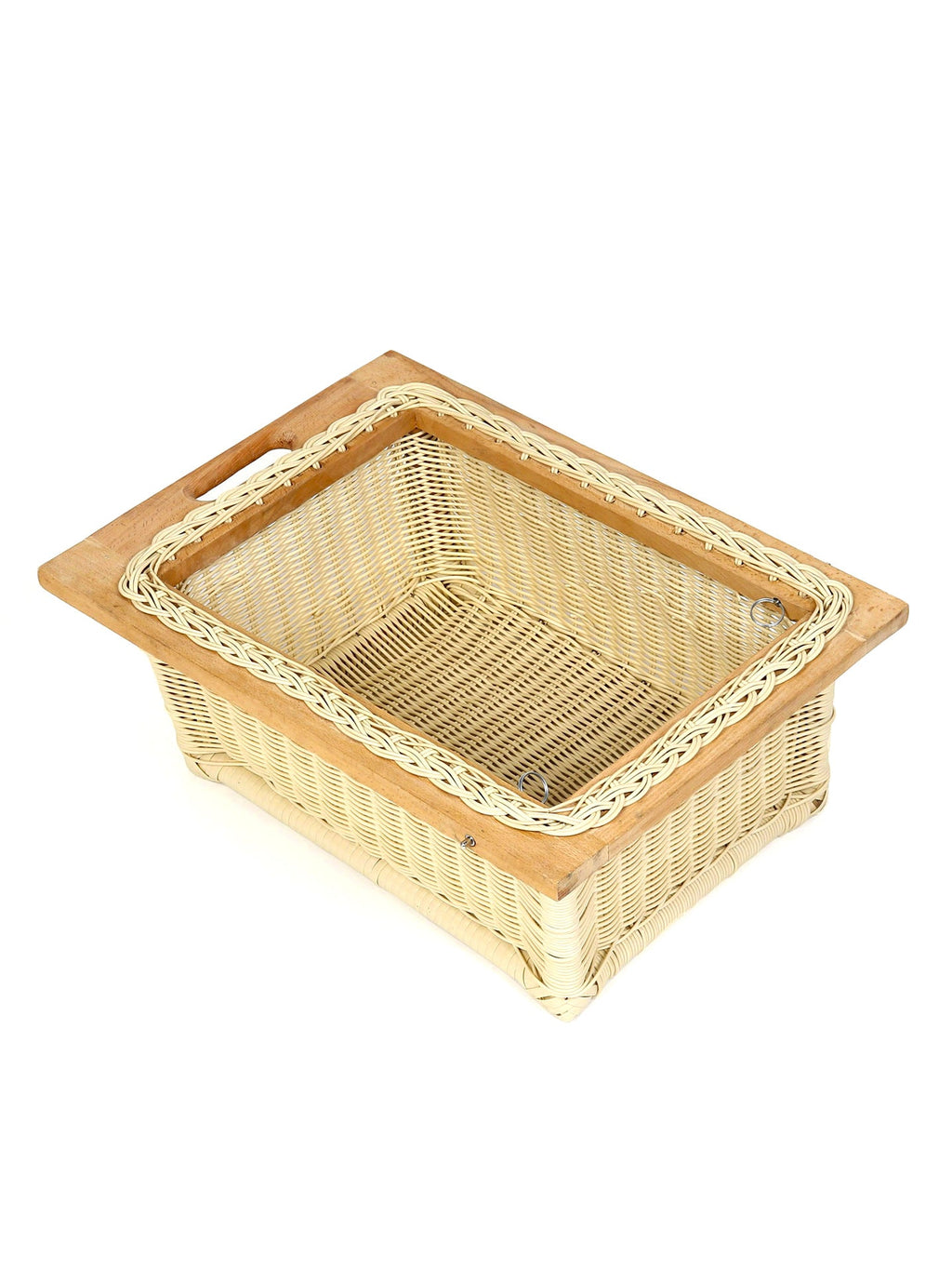 Multipurpose Wicker Modular Onion Basket for Pantry, Cabinet, and Kitchen Organization