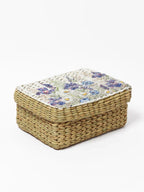 Handwoven Seagrass Storage Box for Wardrobe & Accessories