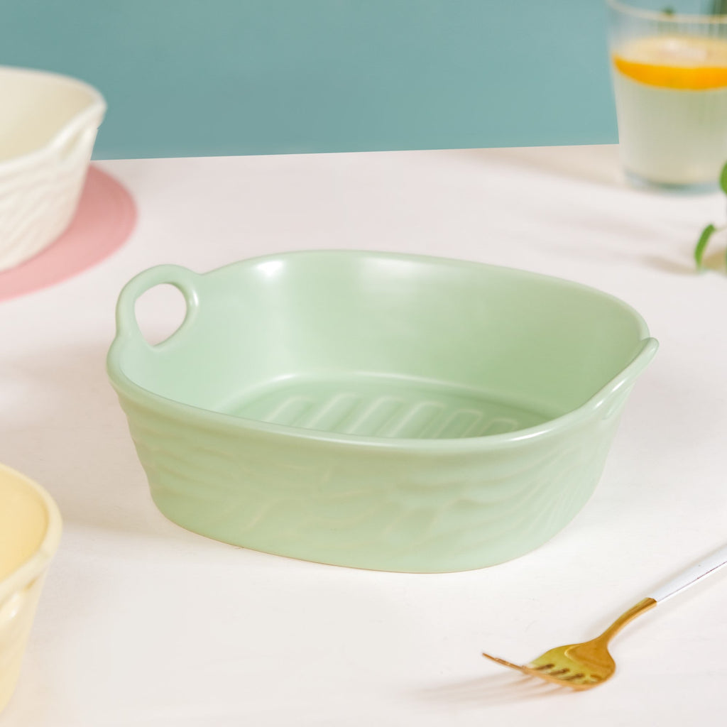 Sage Green Large Ceramic Serving Bowl 800 ml Nestasia