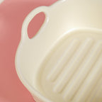 Ceramic Serving Bowl With Double Handle White 800 ml Nestasia
