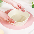 Ceramic Serving Bowl With Double Handle White 800 ml Nestasia
