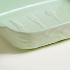 Premium Ceramic Baking Dish Green 650 ml Nestasia