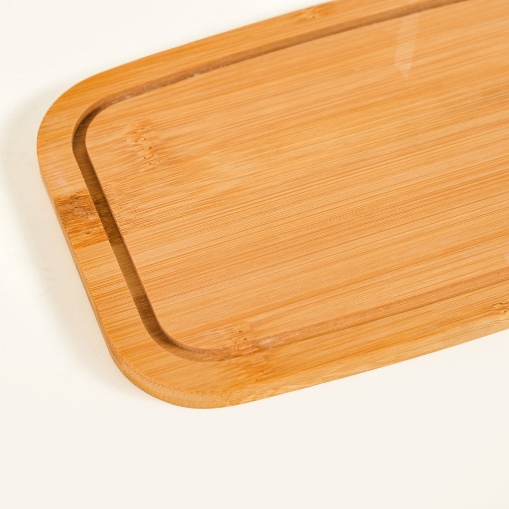 Bamboo Wood Butter Dish With Transparent Lid Nestasia