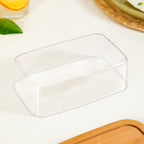 Bamboo Wood Butter Dish With Transparent Lid Nestasia