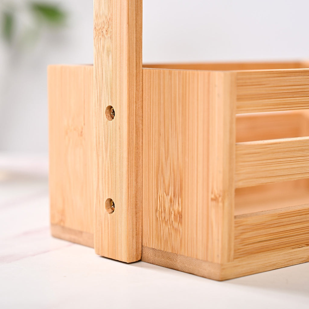Natural Bamboo Crate Caddy Nestasia