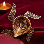 Brass Lightweight Swastik Diya (1.5 Inch) Vedansh Craft