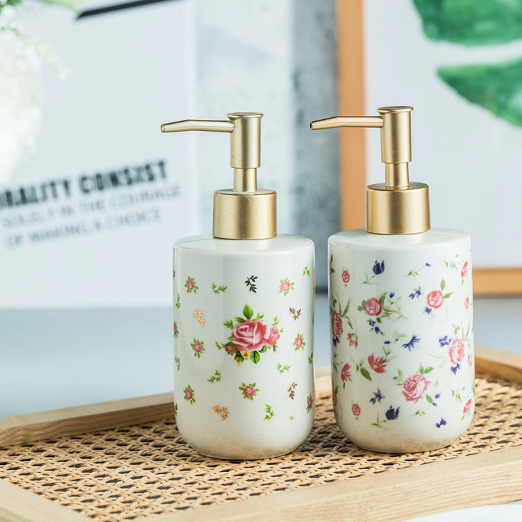 Floral Soap Dispenser Nestasia