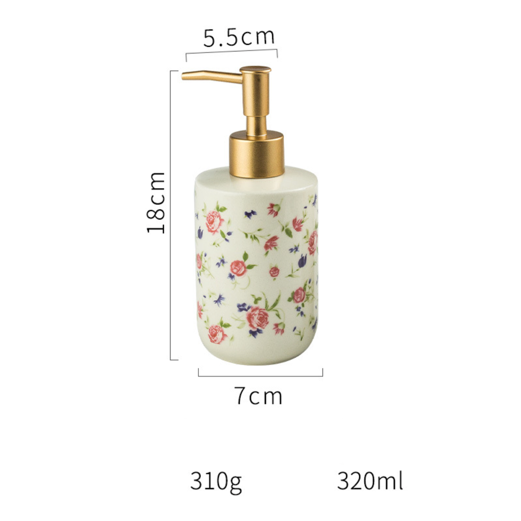 Floral Soap Dispenser Nestasia