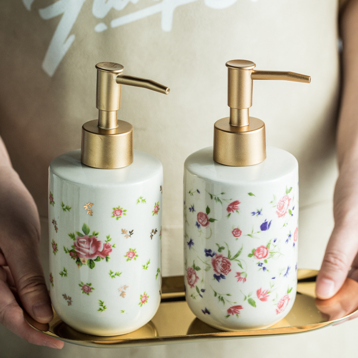 Floral Soap Dispenser Nestasia