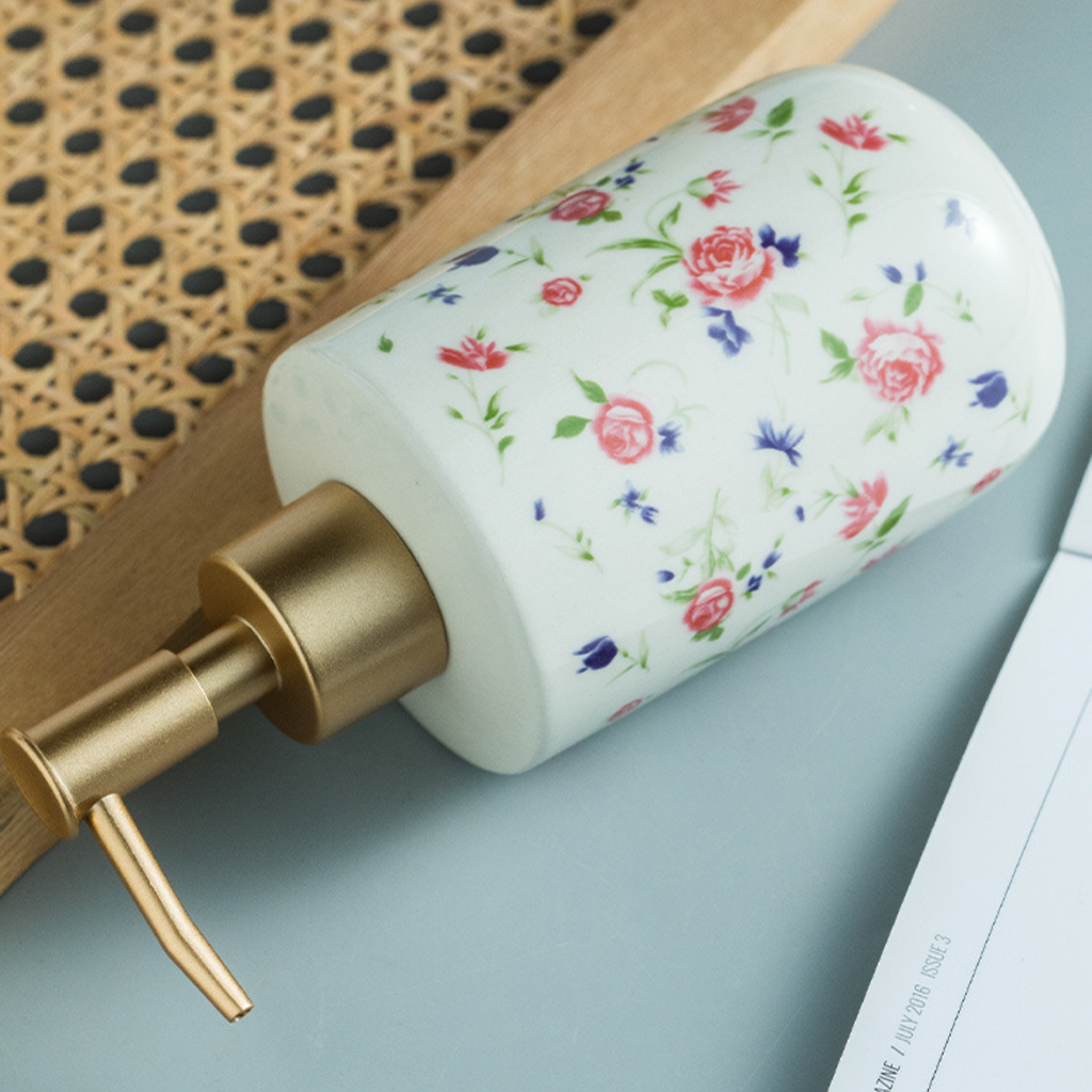 Floral Soap Dispenser Nestasia