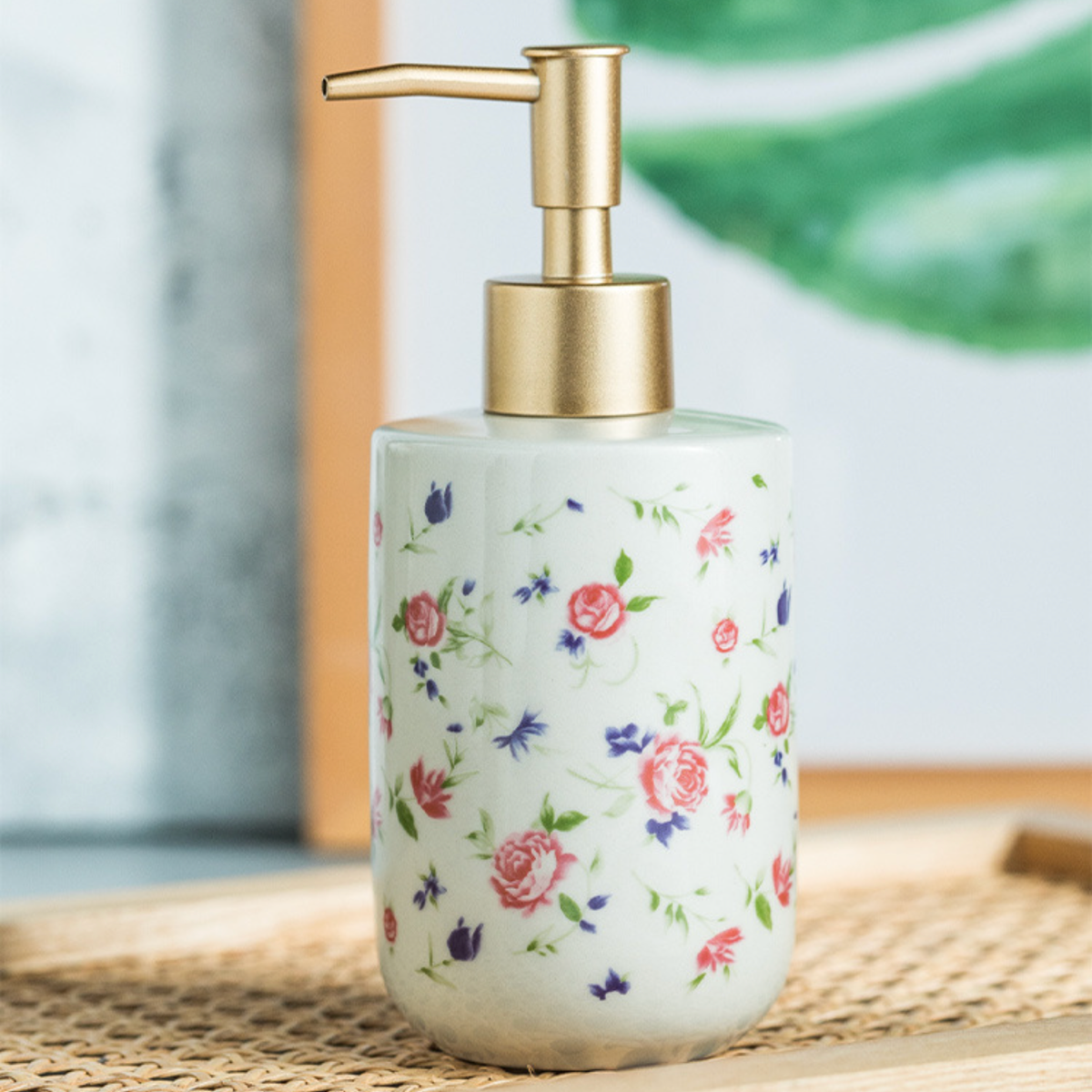 Floral Soap Dispenser Nestasia