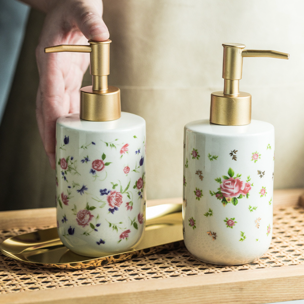 Floral Soap Dispenser Nestasia