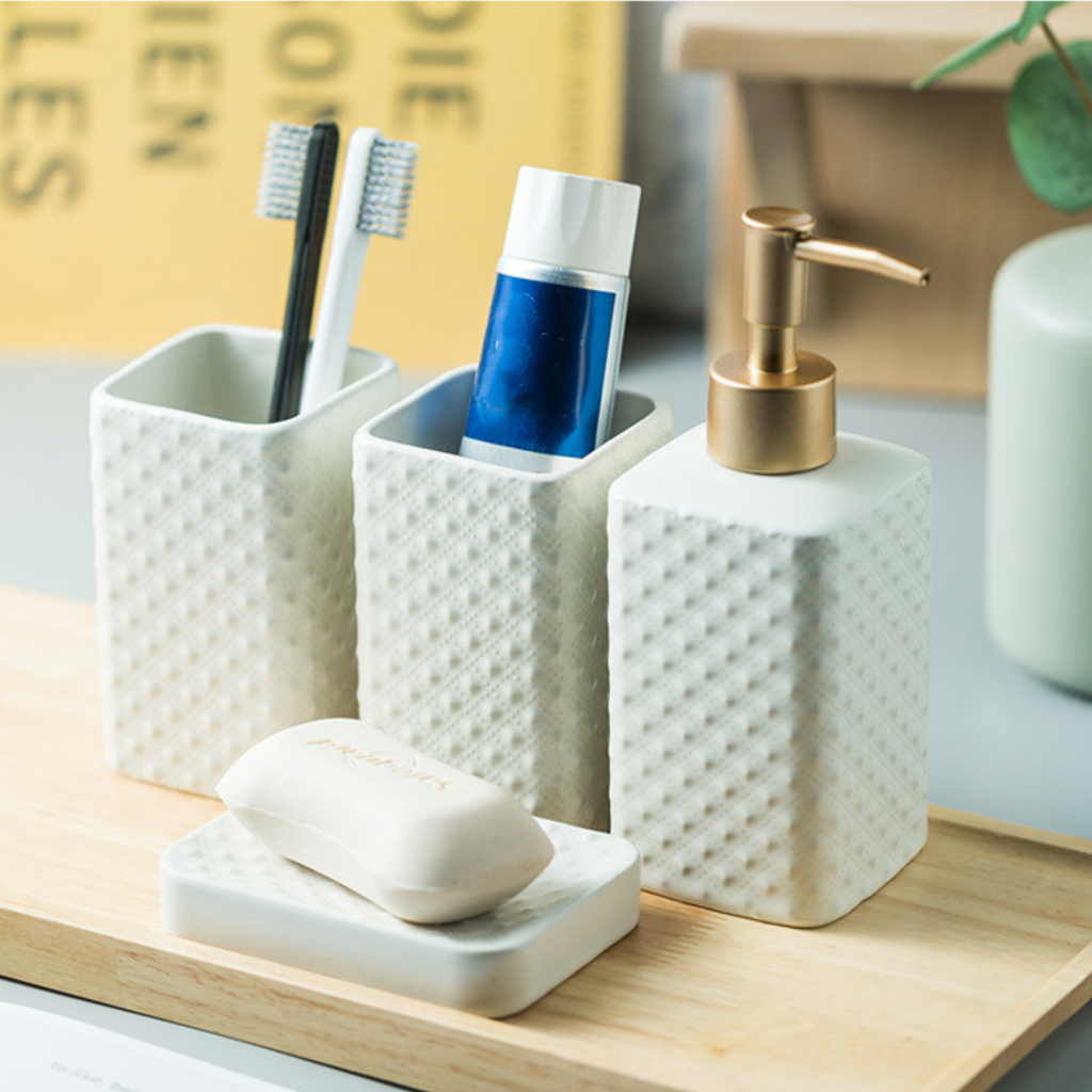 Classic White Bath Set Nestasia