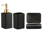 Classic Black Bath Set Nestasia