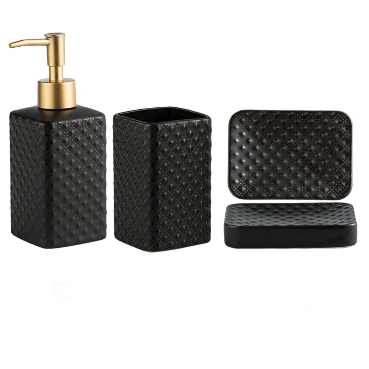 Classic Black Bath Set Nestasia