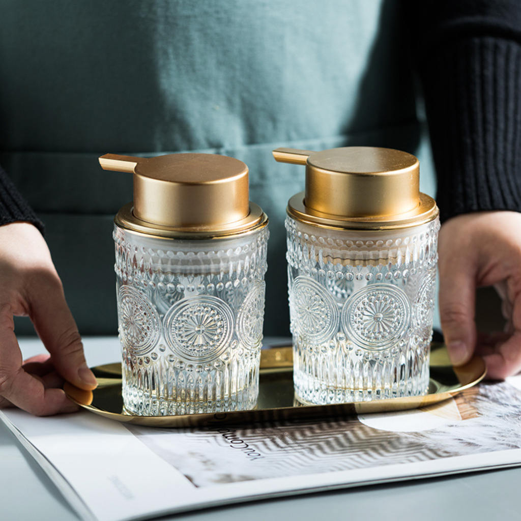 Glass Pump Bottle Nestasia